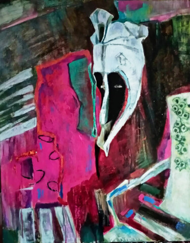 Still life with   african mask