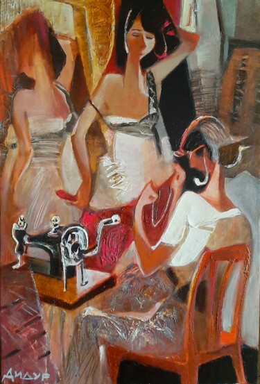 At the dressmaker